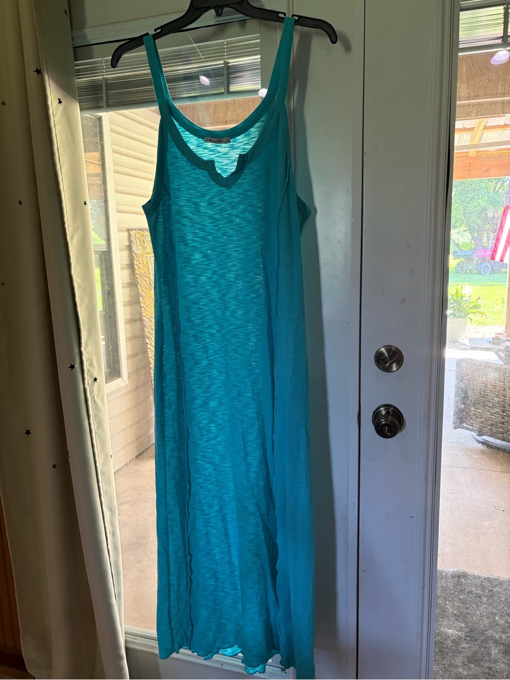 Women’s Teal Sleeveless Maxi Jumpsuit Romper